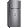 LG GTF744PZPED Frigorifero Doppia Porta, Classe E, 509l, Wi-fi, Door Cooling, Gestione Umidità,dispenser Acqua, Cassetto 0 Gradi, Fabbricatore Del Ghiaccio, Compressore Smart Inverter, Inox - 78 cm Inox Premium