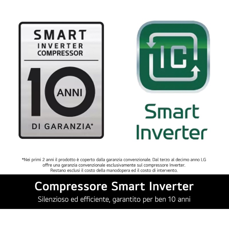 LG GTF744PZPED Frigorifero Doppia Porta, Classe E, 509l, Wi-fi, Door Cooling, Gestione Umidità,dispenser Acqua, Cassetto 0 Gradi, Fabbricatore Del Ghiaccio, Compressore Smart Inverter, Inox - 78 cm Inox Premium