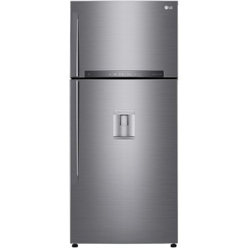 LG GTF744PZPED Frigorifero Doppia Porta, Classe E, 509l, Wi-fi, Door Cooling, Gestione Umidità,dispenser Acqua, Cassetto 0 Gradi, Fabbricatore Del Ghiaccio, Compressore Smart Inverter, Inox - 78 cm Inox Premium