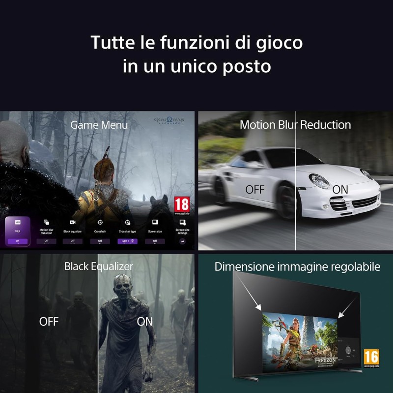Sony BRAVIA 8 OLED 55 Pollici 4K HDR Google Smart TV | Gaming Menu per PlayStation 5, IMAX Enhanced, Dolby Vision Atmos, Chromecast, AirPlay, 120Hz 55XR80 - 55 Inch