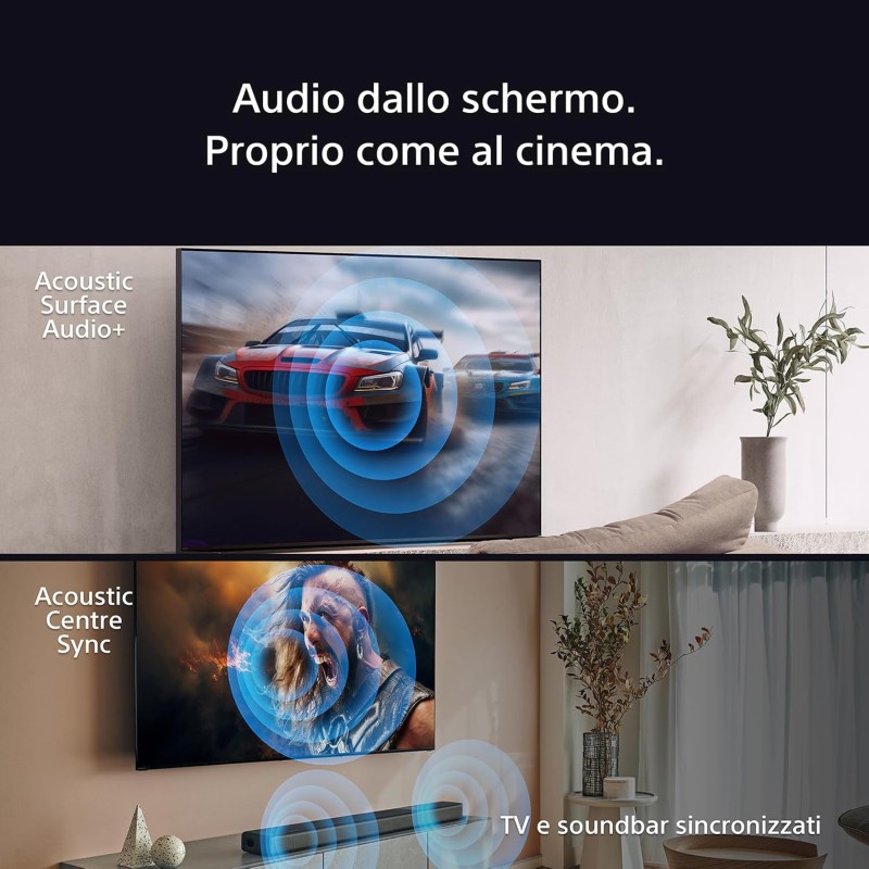 Sony BRAVIA 8 OLED 55 Pollici 4K HDR Google Smart TV | Gaming Menu per PlayStation 5, IMAX Enhanced, Dolby Vision Atmos, Chromecast, AirPlay, 120Hz 55XR80 - 55 Inch