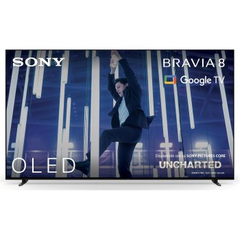 Sony BRAVIA 8 OLED 55 Pollici 4K HDR Google Smart TV | Gaming Menu per PlayStation 5, IMAX Enhanced, Dolby Vision Atmos, Chromecast, AirPlay, 120Hz 55XR80 - 55 Inch
