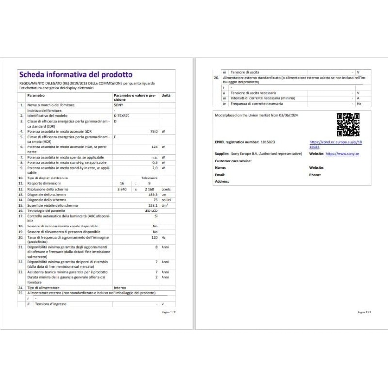 Sony BRAVIA 7 QLED (XR l Mini LED) 75 pollici 4K HDR Google Smart TV | Gaming menu per PlayStation 5, IMAX Enhanced, Dolby Vision Atmos, Chromecast, AirPlay, 120Hz 75XR70 - 75" Sony BRAVIA 7 QLED (XR l Mini LED) 75 pollici 4K HDR Google Smart TV | Gaming menu per PlayStation 5, IMAX Enhanced, Dolby Vision Atmos, Chromecast, AirPlay, 120Hz 75XR70 - 75"