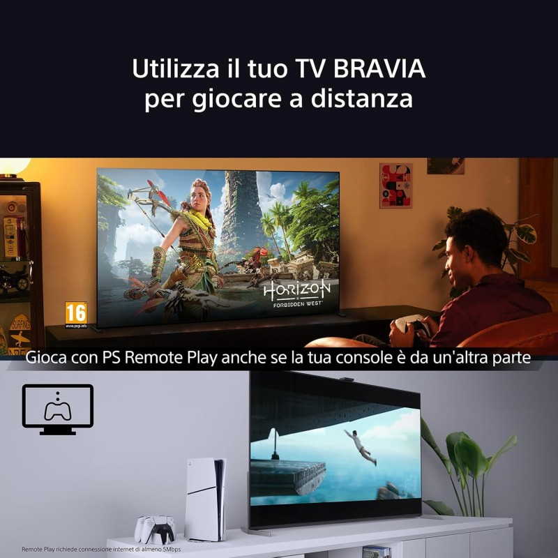 Sony BRAVIA 7 QLED (XR l Mini LED) 65 pollici 4K HDR Google Smart TV | Gaming menu per PlayStation 5, IMAX Enhanced, Dolby Vision Atmos, Chromecast, AirPlay, 120Hz 65XR70 - 65" Sony BRAVIA 7 QLED (XR l Mini LED) 65 pollici 4K HDR Google Smart TV | Gaming menu per PlayStation 5, IMAX Enhanced, Dolby Vision Atmos, Chromecast, AirPlay, 120Hz 65XR70 - 65"