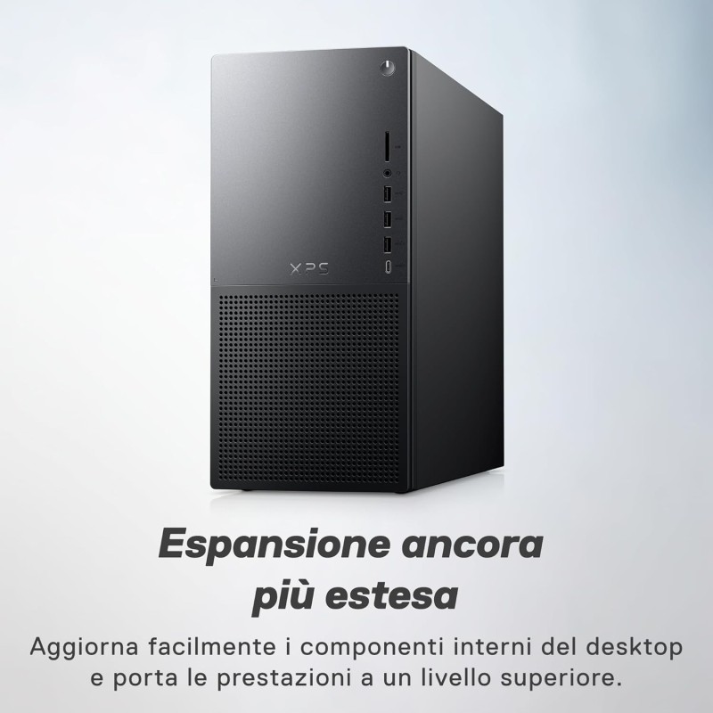 Dell XPS 8960 PC Desktop, Intel Core i7-14700, NVIDIA GeForce RTX 4060 8GB, 16GB RAM, 1TB SSD, Intel Killer Wi-Fi 6E, Windows 11 Pro, tastiera e mouse wireless Italiani QWERTY, nero Dell XPS 8960 PC Desktop, Intel Core i7-14700, NVIDIA GeForce RTX 4060 8GB, 16GB RAM, 1TB SSD, Intel Killer Wi-Fi 6E, Windows 11 Pro, tastiera e mouse wireless Italiani QWERTY, nero