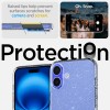 Spigen Cover Liquid Crystal Glitter Compatibile con iPhone 16 - Crystal Quartz - Crystal Quartz Spigen Cover Liquid Crystal Glitter Compatibile con iPhone 16 - Crystal Quartz - Crystal Quartz