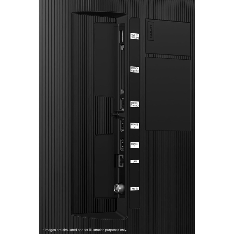 Samsung Smart TV 43" UE43DU7170UXZT, Crystal 4K UHD, 4K Upscaling, Slim Look, DVBT-2, Q-Symphony & OTS Lite, Integrato con Bixby, comp con Alexa e Google Assistant, Black 2024 - 43"