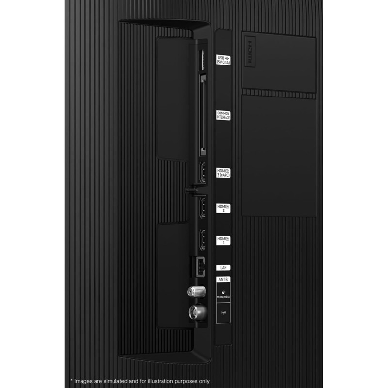 Samsung Smart TV 43" UE43DU7170UXZT, Crystal 4K UHD, 4K Upscaling, Slim Look, DVBT-2, Q-Symphony & OTS Lite, Integrato con Bixby, comp con Alexa e Google Assistant, Black 2024 - 43"