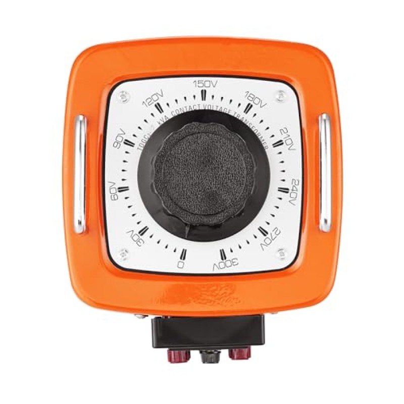 VEVOR Trasformatore di tensione 2000VA, 6,6 Amp, Regolatore di tensione CA con ingresso 230 V e uscita 0-300 V, con display LCD 4 fusibili per ufficio industriale domestico