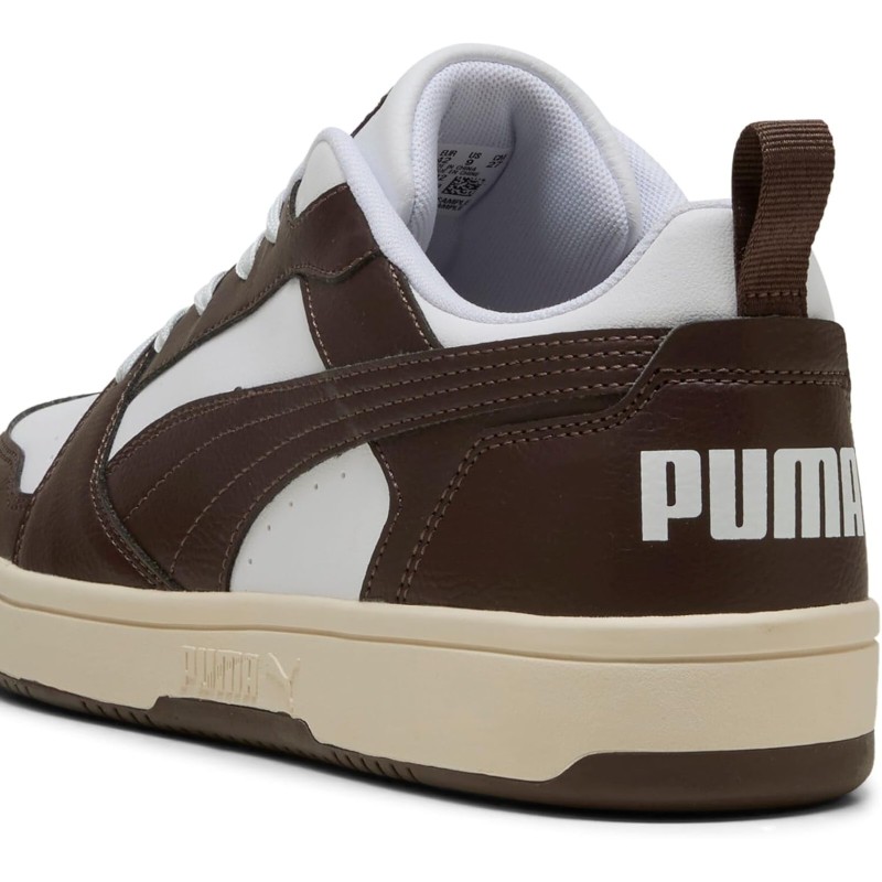 PUMA Rebound V6 Low SneakerUnisex - Adulto - 38 EU Puma White Chocolate Alpine Snow PUMA Rebound V6 Low SneakerUnisex - Adulto - 38 EU Puma White Chocolate Alpine Snow