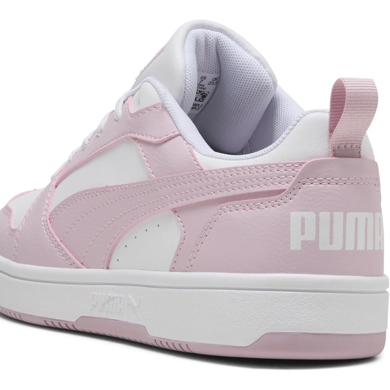 PUMA Rebound V6 Low SneakerUnisex - Adulto - 45 EU Puma White Rose Mauve