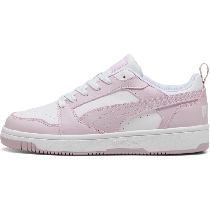 PUMA Rebound V6 Low SneakerUnisex - Adulto - 45 EU Puma White Rose Mauve