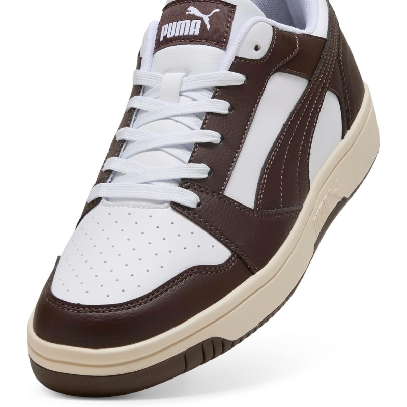 PUMA Rebound V6 Low SneakerUnisex - Adulto - 42.5 EU Puma White Chocolate Alpine Snow PUMA Rebound V6 Low SneakerUnisex - Adulto - 42.5 EU Puma White Chocolate Alpine Snow
