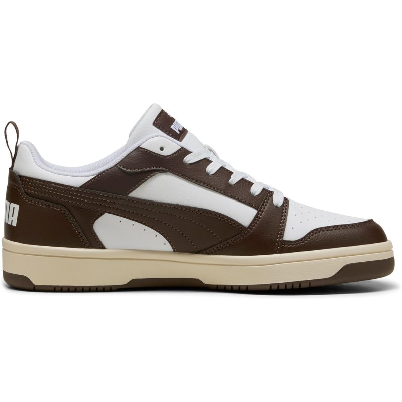 PUMA Rebound V6 Low SneakerUnisex - Adulto - 37.5 EU Puma White Chocolate Alpine Snow PUMA Rebound V6 Low SneakerUnisex - Adulto - 37.5 EU Puma White Chocolate Alpine Snow