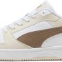 PUMA Rebound V6 Low SneakerUnisex - Adulto - 41 EU Puma White Totally Taupe Alpine Snow