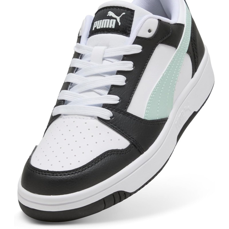 PUMA Rebound V6 Low SneakerUnisex - Adulto - 44 EU Puma Black Peaceful Blue Puma White