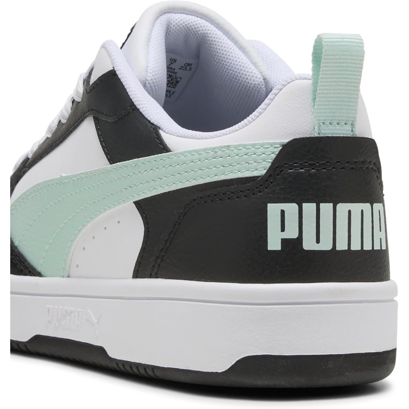 PUMA Rebound V6 Low SneakerUnisex - Adulto - 44 EU Puma Black Peaceful Blue Puma White
