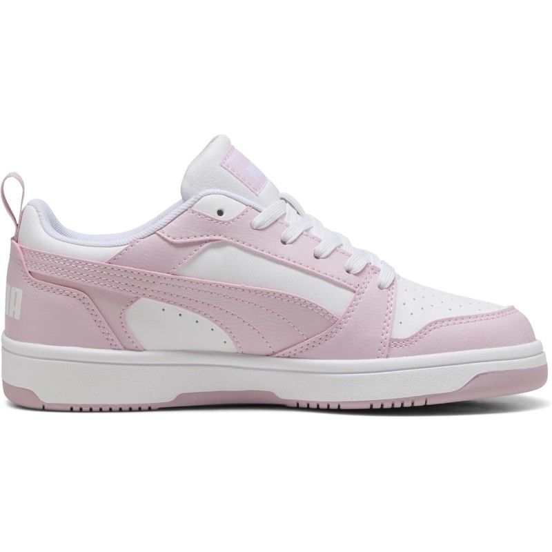 PUMA Rebound V6 Low SneakerUnisex - Adulto - 44.5 EU Puma White Rose Mauve