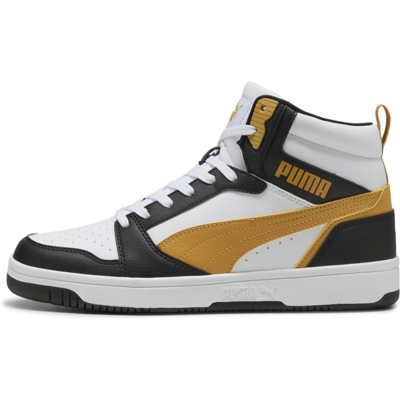 PUMA Rebound V6, Scarpe da Ginnastica Unisex-Adulto - 37.5 EU White Archive Gold Black PUMA Rebound V6, Scarpe da Ginnastica Unisex-Adulto - 37.5 EU White Archive Gold Black
