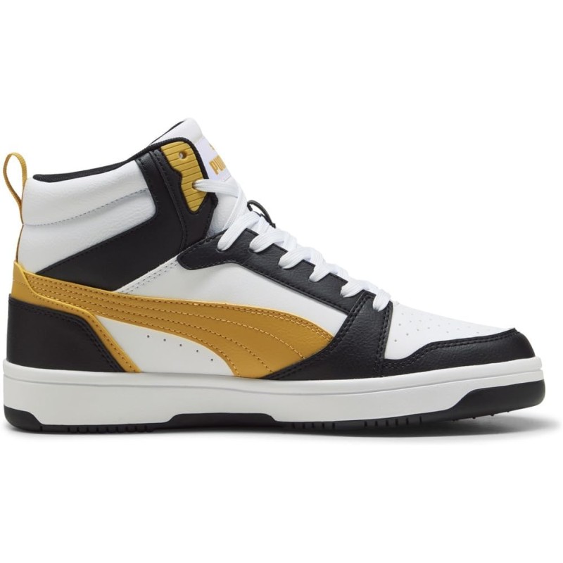 PUMA Rebound V6, Scarpe da Ginnastica Unisex-Adulto - 37.5 EU White Archive Gold Black PUMA Rebound V6, Scarpe da Ginnastica Unisex-Adulto - 37.5 EU White Archive Gold Black