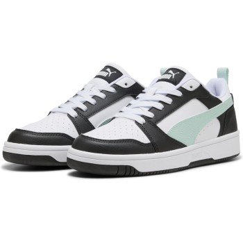 PUMA Rebound V6 Low SneakerUnisex - Adulto - 42.5 EU Puma Black Peaceful Blue Puma White