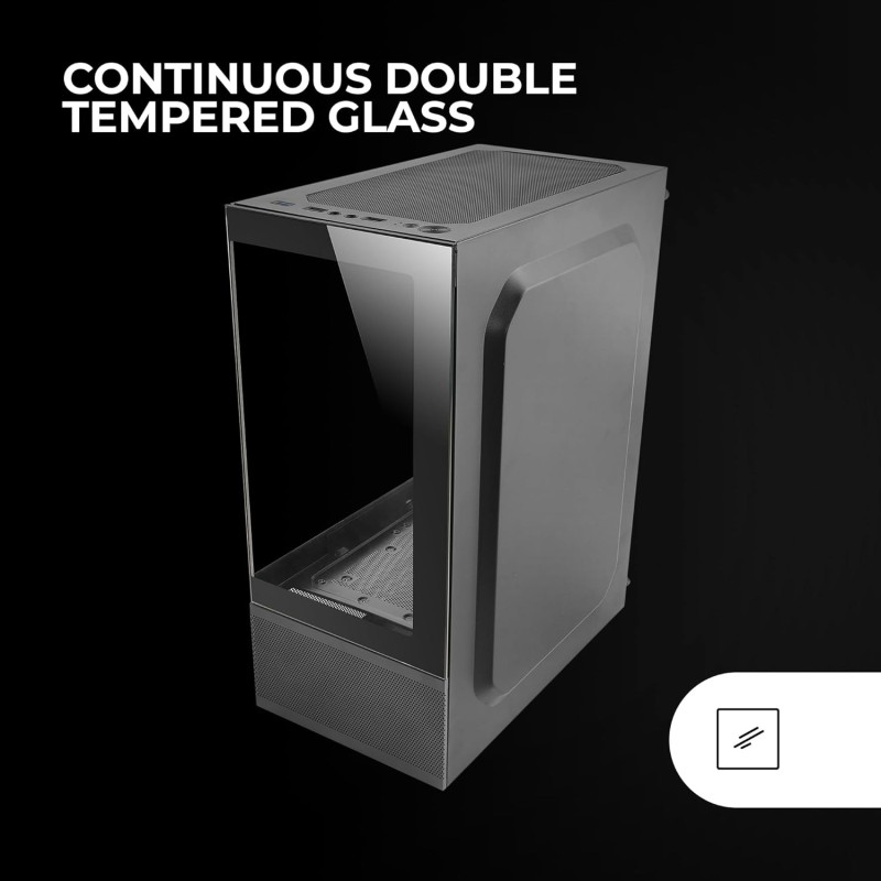 Mars Gaming MC-SE, Case PC Micro-ATX, Pannelli Frontali e Laterali Vetro Senza Cornice, Design Tecnologia AirTech Mesh, Mini Tower Gaming Doppia Camera, Supporto Raffreddamento a Liquido, Nero Mars Gaming MC-SE, Case PC Micro-ATX, Pannelli Frontali e Laterali Vetro Senza Cornice, Design Tecnologia AirTech Mesh, Mini Tower Gaming Doppia Camera, Supporto Raffreddamento a Liquido, Nero