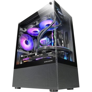 Mars Gaming MC-SE, Case PC Micro-ATX, Pannelli Frontali e Laterali Vetro Senza Cornice, Design Tecnologia AirTech Mesh, Mini Tower Gaming Doppia Camera, Supporto Raffreddamento a Liquido, Nero Mars Gaming MC-SE, Case PC Micro-ATX, Pannelli Frontali e Laterali Vetro Senza Cornice, Design Tecnologia AirTech Mesh, Mini Tower Gaming Doppia Camera, Supporto Raffreddamento a Liquido, Nero
