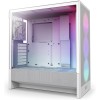 NZXT H5 Flow RGB - Case per PC da gaming mid-tower ATX compatto - Flusso d'aria elevato - Ventola F360 RGB Core (CV) inclusa - Supporto per radiatori da 360 mm (anteriore) - Bianco - Bianco NZXT H5 Flow RGB - Case per PC da gaming mid-tower ATX compatto - Flusso d'aria elevato - Ventola F360 RGB Core (CV) inclusa - Supporto per radiatori da 360 mm (anteriore) - Bianco - Bianco