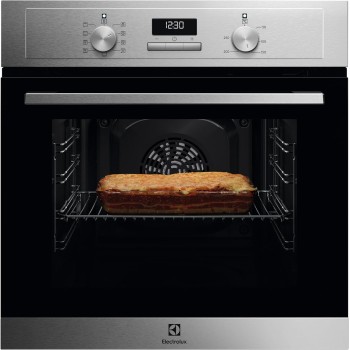 Electrolux Serie 600 Forno da Incasso a Vapore Multifunzione, Capacità 65 L, OED3H00BX, Pizza, SteamBake, Pulizia AquaClean, 670 x654x635 mm. Inox, Classe A - Inox