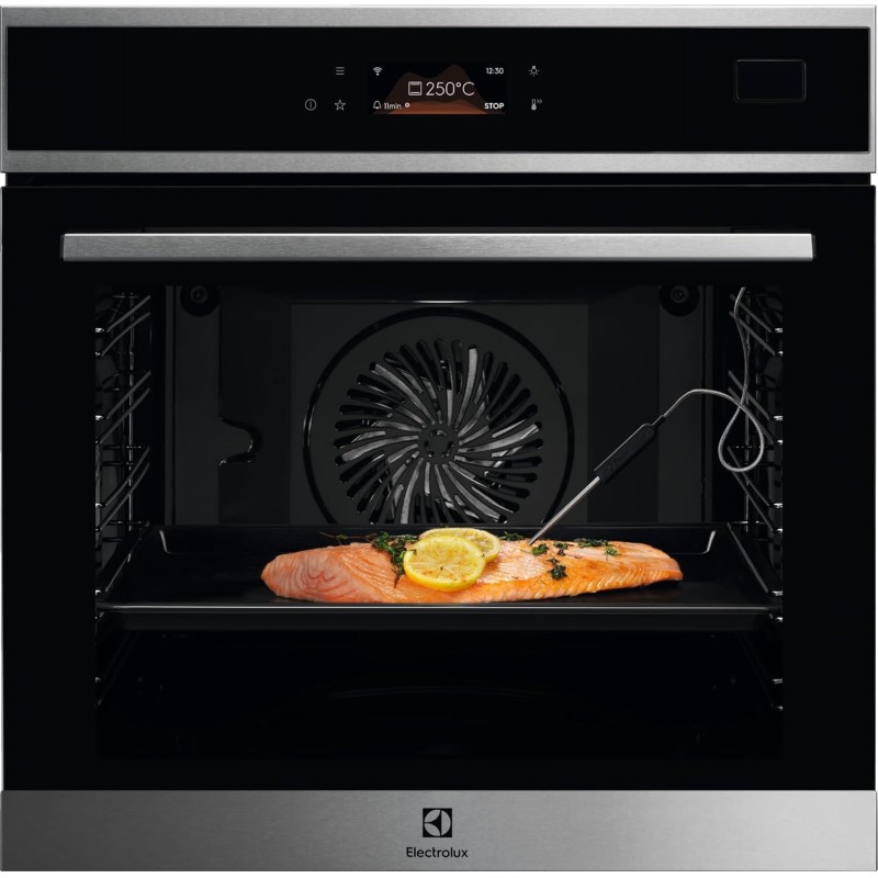 Electrolux Serie 800 SteamBoost, Forno da Incasso a Vapore Multifunzione, Capacità 70 L, EOB8S09WX, Classe A++, TECNOLOGIA VAPORE PRO, Funzione Pizza, Connessione Wi:Fi, 670x670x635 mm, Inox - Inox Electrolux Serie 800 SteamBoost, Forno da Incasso a Vapore Multifunzione, Capacità 70 L, EOB8S09WX, Classe A++, TECNOLOGIA VAPORE PRO, Funzione Pizza, Connessione Wi:Fi, 670x670x635 mm, Inox - Inox