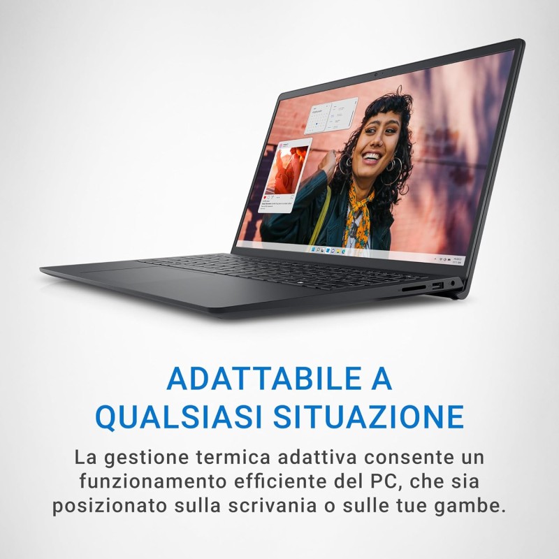 Dell Inspiron 15 3530 Portatile, Schermo 15.6" FHD 120Hz (1920 x 1080), Intel Core i5-1334U, Grafica Intel Iris Xe, 16 GB RAM, 512 GB SSD, Windows 11 Home, Tastiera Italiana, Nero Dell Inspiron 15 3530 Portatile, Schermo 15.6" FHD 120Hz (1920 x 1080), Intel Core i5-1334U, Grafica Intel Iris Xe, 16 GB RAM, 512 GB SSD, Windows 11 Home, Tastiera Italiana, Nero