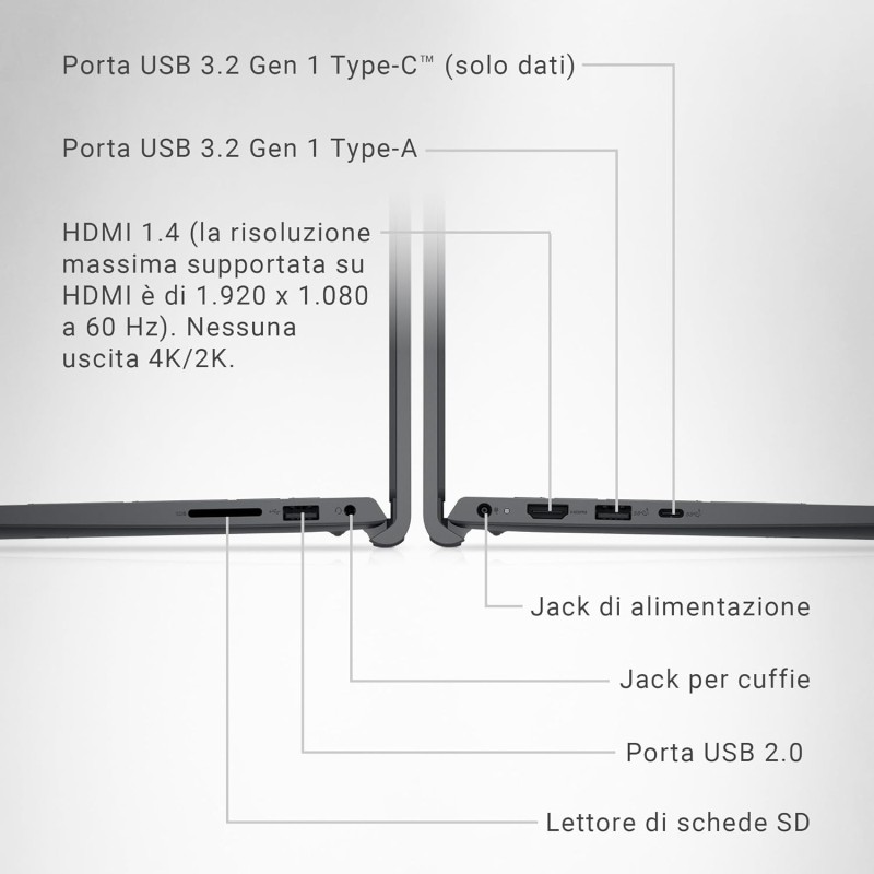 Dell Inspiron 15 3530 Portatile, Schermo 15.6" FHD 120Hz (1920 x 1080), Intel Core i5-1334U, Grafica Intel Iris Xe, 16 GB RAM, 512 GB SSD, Windows 11 Home, Tastiera Italiana, Nero Dell Inspiron 15 3530 Portatile, Schermo 15.6" FHD 120Hz (1920 x 1080), Intel Core i5-1334U, Grafica Intel Iris Xe, 16 GB RAM, 512 GB SSD, Windows 11 Home, Tastiera Italiana, Nero