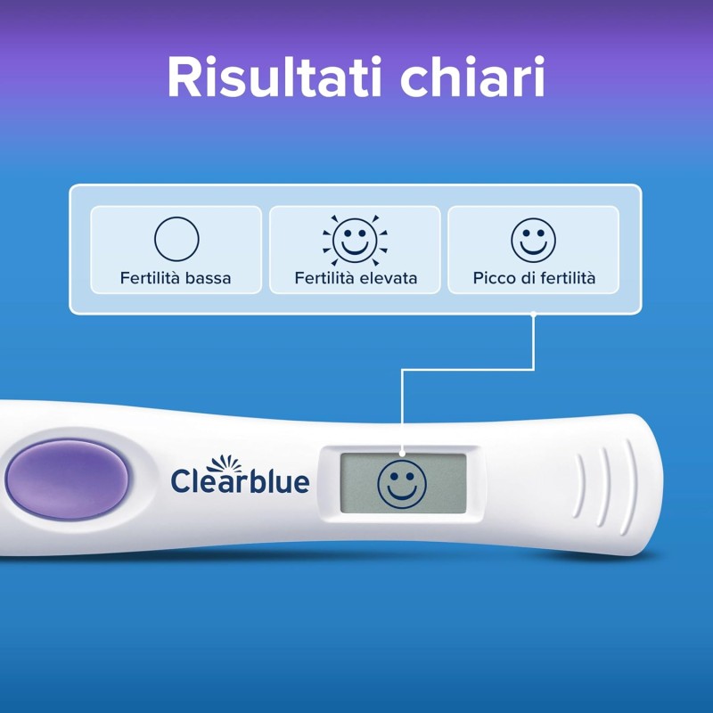 Test di Ovulazione Clearblue Digitale Avanzato. Aumenta le tue possibilità di rimanere incinta, 1 Portastick Digitale e 30 Bastoncini