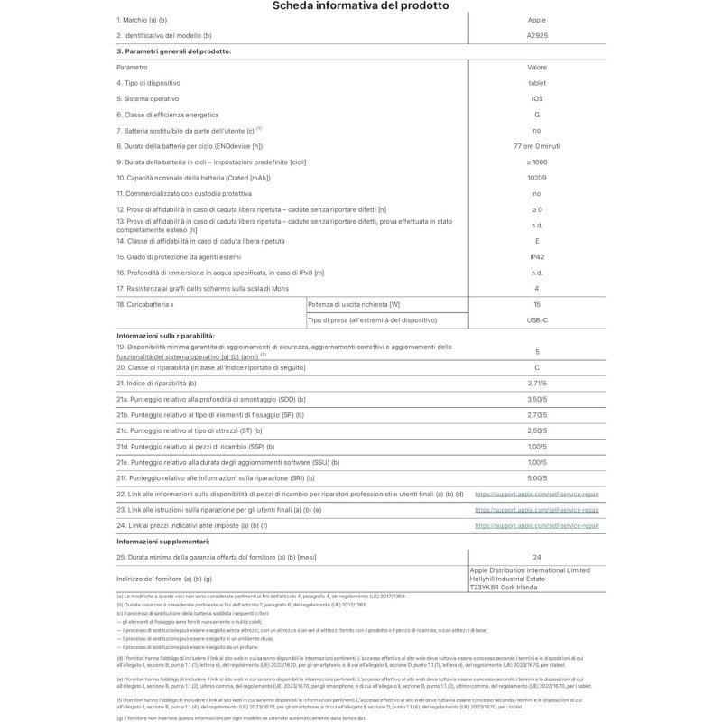 Apple iPad Pro 13'': Chip M4 Progettato per Apple Intelligence, display Ultra Retina XDR, 256GB, fotocamera frontale e posteriore da 12MP, Wi-Fi 6E, un giorno intero di batteria – Nero siderale - 256 GB Nero siderale Apple iPad Pro 13'': Chip M4 Progettato per Apple Intelligence, display Ultra Retina XDR, 256GB, fotocamera frontale e posteriore da 12MP, Wi-Fi 6E, un giorno intero di batteria – Nero siderale - 256 GB Nero siderale