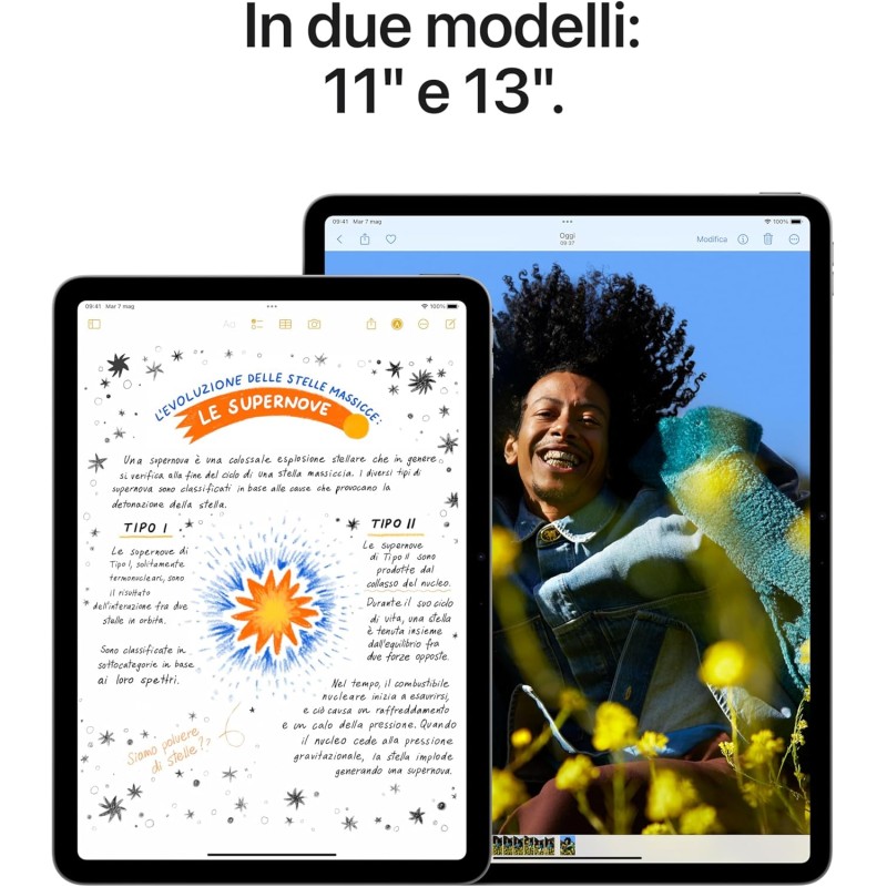 Apple iPad Air 11" (M2): display Liquid Retina, 1TB, fotocamera frontale orizzontale da 12MP, fotocamera posteriore da 12MP, Wi Fi 6E + 5G con eSIM, autonomia di un giorno intero — Viola - 1 TB Viola Apple iPad Air 11" (M2): display Liquid Retina, 1TB, fotocamera frontale orizzontale da 12MP, fotocamera posteriore da 12MP, Wi Fi 6E + 5G con eSIM, autonomia di un giorno intero — Viola - 1 TB Viola
