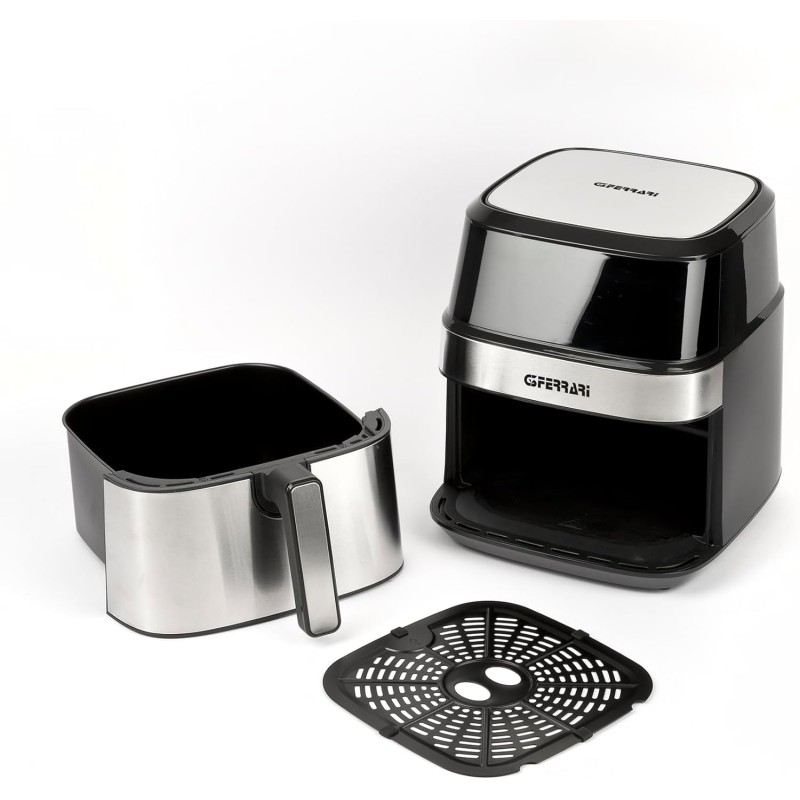 G3 Ferrari G10192 Friggitrice ad Aria "Friggisano Big", 1700 W, 6.5 Litri, 8 Programmi, Display Digitale, Timer, Temperatura regolabile, BPA/PFOA Safe, Ricettario incluso - 6.5 Litri G3 Ferrari G10192 Friggitrice ad Aria "Friggisano Big", 1700 W, 6.5 Litri, 8 Programmi, Display Digitale, Timer, Temperatura regolabile, BPA/PFOA Safe, Ricettario incluso - 6.5 Litri