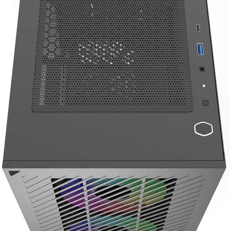 Cooler Master Elite 301 - Mini-Tower (Micro-ATX, ITX), 3 Ventole Aspirazione ARGB 120 mm (1200 RPM), Supporta Radiatore Fino a 280 mm o GPU Da 365 mm, Copertura PSU Ventilata, USB 3.2 Gen1 Type-C - Black Cooler Master Elite 301 - Mini-Tower (Micro-ATX, ITX), 3 Ventole Aspirazione ARGB 120 mm (1200 RPM), Supporta Radiatore Fino a 280 mm o GPU Da 365 mm, Copertura PSU Ventilata, USB 3.2 Gen1 Type-C - Black