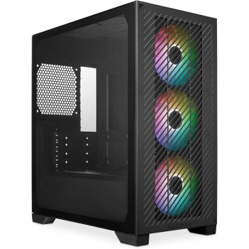 Cooler Master Elite 301 - Mini-Tower (Micro-ATX, ITX), 3 Ventole Aspirazione ARGB 120 mm (1200 RPM), Supporta Radiatore Fino a 280 mm o GPU Da 365 mm, Copertura PSU Ventilata, USB 3.2 Gen1 Type-C - Black Cooler Master Elite 301 - Mini-Tower (Micro-ATX, ITX), 3 Ventole Aspirazione ARGB 120 mm (1200 RPM), Supporta Radiatore Fino a 280 mm o GPU Da 365 mm, Copertura PSU Ventilata, USB 3.2 Gen1 Type-C - Black