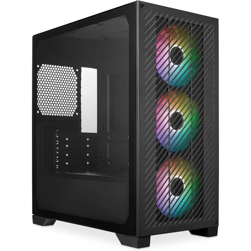 Cooler Master Elite 301 - Mini-Tower (Micro-ATX, ITX), 3 Ventole Aspirazione ARGB 120 mm (1200 RPM), Supporta Radiatore Fino a 280 mm o GPU Da 365 mm, Copertura PSU Ventilata, USB 3.2 Gen1 Type-C - Black Cooler Master Elite 301 - Mini-Tower (Micro-ATX, ITX), 3 Ventole Aspirazione ARGB 120 mm (1200 RPM), Supporta Radiatore Fino a 280 mm o GPU Da 365 mm, Copertura PSU Ventilata, USB 3.2 Gen1 Type-C - Black
