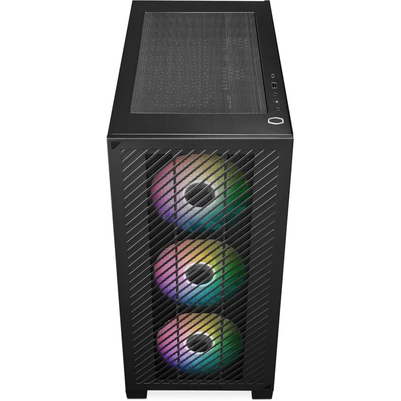 Cooler Master Elite 301 - Mini-Tower (Micro-ATX, ITX), 3 Ventole Aspirazione ARGB 120 mm (1200 RPM), Supporta Radiatore Fino a 280 mm o GPU Da 365 mm, Copertura PSU Ventilata, USB 3.2 Gen1 Type-C - Black Cooler Master Elite 301 - Mini-Tower (Micro-ATX, ITX), 3 Ventole Aspirazione ARGB 120 mm (1200 RPM), Supporta Radiatore Fino a 280 mm o GPU Da 365 mm, Copertura PSU Ventilata, USB 3.2 Gen1 Type-C - Black