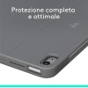 Logitech Combo Touch per iPad Air da 11 pollici (M2), iPad Air (4ª e 5ª generazione - 2020, 2022)(2024) Custodia con tastiera - Tastiera retroilluminata staccabile con supporto, ITA QWERTY - Grigio