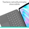 Logitech Combo Touch per iPad Air da 11 pollici (M2), iPad Air (4ª e 5ª generazione - 2020, 2022)(2024) Custodia con tastiera - Tastiera retroilluminata staccabile con supporto, ITA QWERTY - Grigio