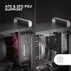 Mars Gaming MC-ELITE, Case PC Micro-ATX Metallo Alte Prestazioni, Design Mesh Laterale e Superiore, 3x Ventole FDB, Mini Tower Impugnature e Piedini Alluminio, Supporto Doppia PSU ATX e SFX, Bianco
