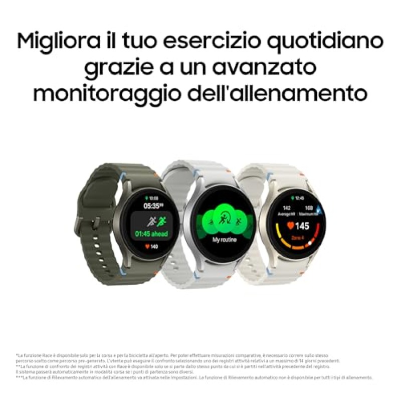 Samsung Galaxy Watch7 Smartwatch Galaxy AI, Analisi del Sonno, Controllo con doppio avvicinamento di dita, Batteria a lunga durata, GPS, BT, Ghiera Touch in Alluminio 44mm Green [Versione italiana] - 44 mm Green