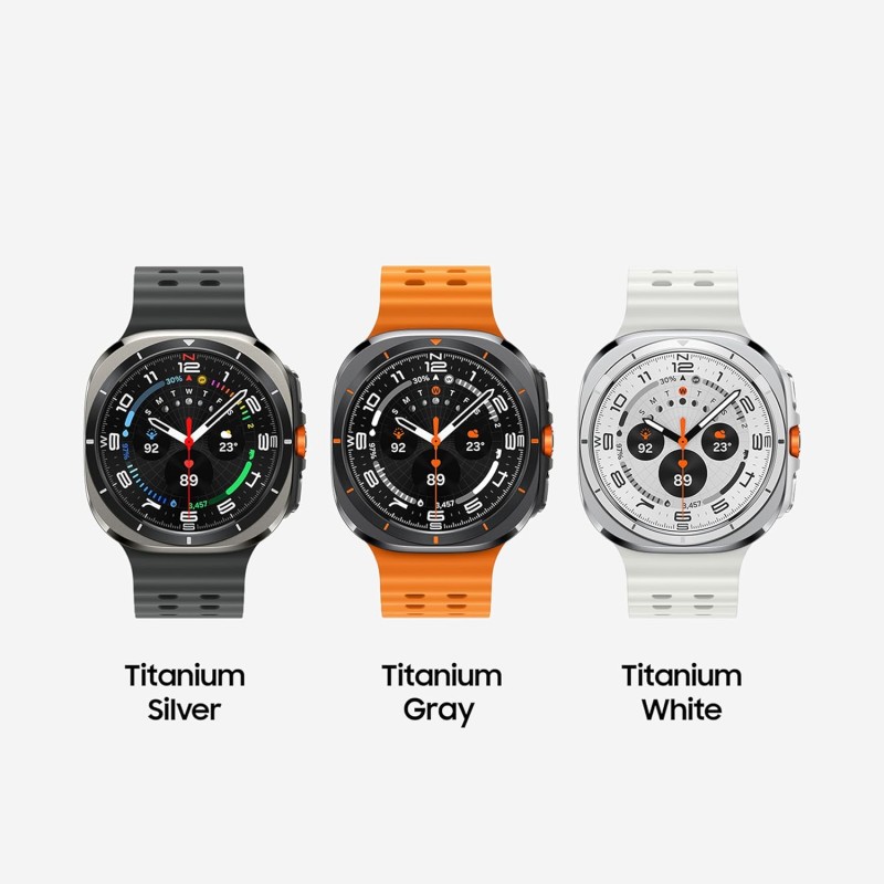 Samsung Galaxy Watch Ultra Smartwatch Galaxy AI, Resistenza estrema, Batteria a lunga durata, Sirena di emergenza, LTE, Cassa in titanio di grado aerospaziale 47mm Titanium Silver [Versione italiana] - Titanium Silver