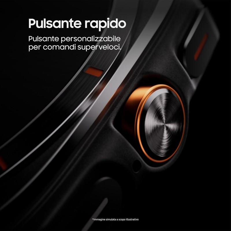 Samsung Galaxy Watch Ultra Smartwatch Galaxy AI, Resistenza estrema, Batteria a lunga durata, Sirena di emergenza, LTE, Cassa in titanio di grado aerospaziale 47mm Titanium Silver [Versione italiana] - Titanium Silver