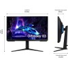 Samsung Monitor Gaming Odyssey G3 (S27DG302), Flat, 27", 1920x1080 (Full HD), VA, 180 Hz, 1 ms, AMD FreeSync, HDMI, Display Port, Ingresso Audio, HAS, Pivot, Flicker Free, Eye Saver Mode - 27'' Samsung Monitor Gaming Odyssey G3 (S27DG302), Flat, 27", 1920x1080 (Full HD), VA, 180 Hz, 1 ms, AMD FreeSync, HDMI, Display Port, Ingresso Audio, HAS, Pivot, Flicker Free, Eye Saver Mode - 27''