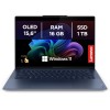 Lenovo Yoga Slim 7x Notebook AI, Display Touch 14.5" 3K OLED (2944x1840) 90Hz, Processore Qualcomm Snapdragon X Elite, RAM 16GB, 1TB SSD, Windows 11 Home Copilot+ PC, WiFi 7 - Blu, Esclusiva Amazon - 14" Touch | RAM 16GB | 1TB SSD