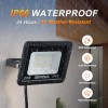 GRIFEMA 20W Faretto LED da Esterno 2 Pezzi, 2200LM 6500K Luce Bianca Fredda, IP66 Impermeabile, Faretti LED con Supporto Regolabile a 180° per Giardino, Terrazza, Garage, Senza Spina