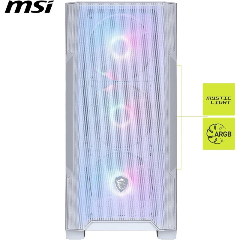 MSI MAG Forge M100R White - M100R / Micro-ATX MSI MAG Forge M100R White - M100R / Micro-ATX